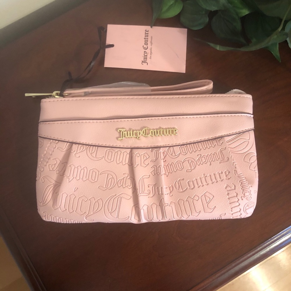 Juicy Couture Macaroon Word Play Logo Wristlet - Picture 13 of 16
